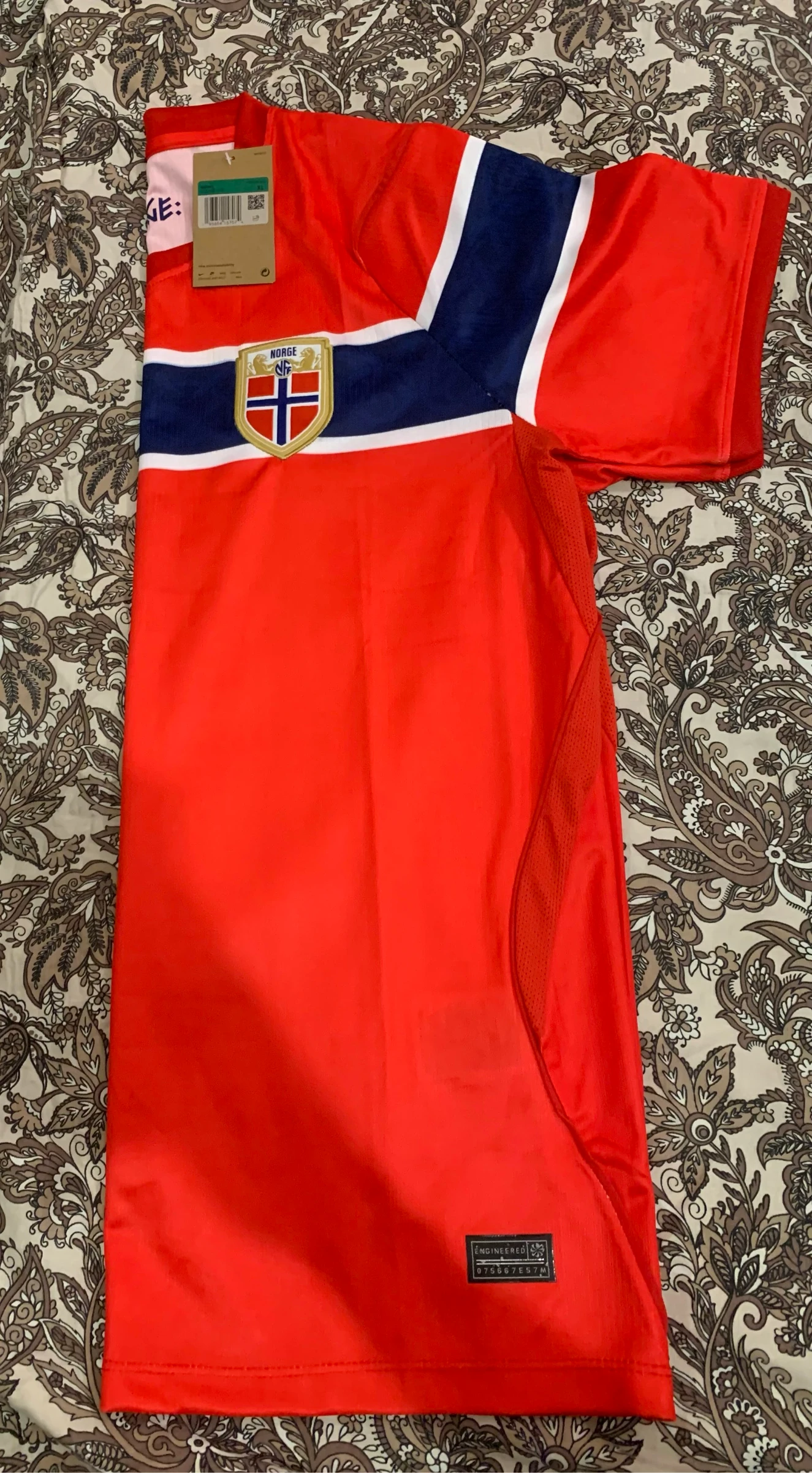 camisola vermelha da Noruega para usar em jogos ou no dia a dia, é de muito boa qualidade – photo 2